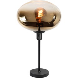 Moderne Glazen Highlight Bellini E27 Tafellamp - Goud