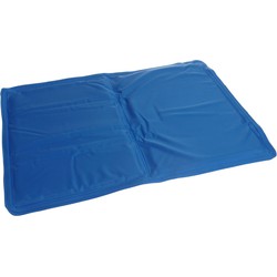 Pets Collection Verkoelende gelmat/koelmat - huisdieren - blauw - 30 x 40 cm - voor honden en katten - Dierenmanden