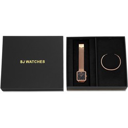 LW Collection SJ WATCHES Geschenkset Masqat Horloge 28.5mm + Armbandje