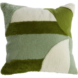 Light&living Kussen 45x45 cm TOFNA groen+wit