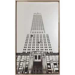 Schilderij met Lijst Empire State Mirror 77x130cm