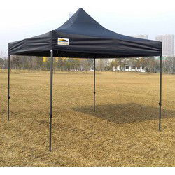 Partytent Easy Up 3 x 3 meter met zijwanden in Zwart