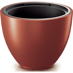 Prosperplast Plantenpot/bloempot Sevilla - buiten/binnen - kunststof - koper - D39 x H30 cm - Plantenpotten