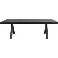 D - Light & Living - Eettafel MUDEN - 240x100x78cm - Zwart