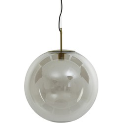 Light&living Hanglamp Ø48 cm MEDINA antiek brons+glas helder