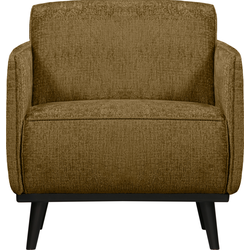 STATEMENT FAUTEUIL MET ARM STRUCTURE VELVET BRASS