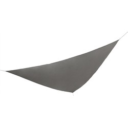 HI schaduwdoek/zonnescherm driehoek - waterdicht - grijs - 5 x 5 x 5 m - zonwering - Schaduwdoeken
