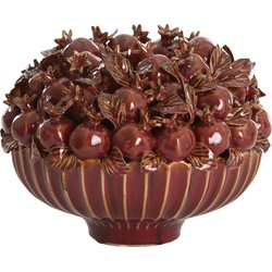 Light & Living - Vaas POMEGRANATE - Ø28.5x23cm - Rood