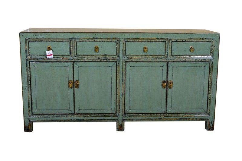 Fine Asianliving [PREORDER WEEK 48] Antique Chinese Sideboard Hand Painted Mint - Yunnan - 