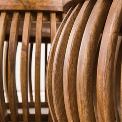 Salontafel Set van 2 Naturel - Mangohout - Ø80/Ø60cm