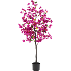 Greenmoods Bougavillea - Bougainvillea spectabilis - Nepplanten voor binnen - Kunstplant - 1 Stuk - 150cm - Paars