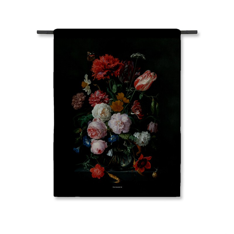 Wandkleed Bloemen (120 centimeter x 160 centimeter) - 