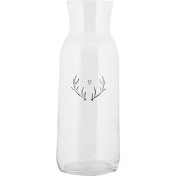 Clayre & Eef Karaf 1000 ml Transparant Glas Gewei