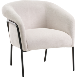 Beliani KROSSEN - Fauteuil-Beige-Polyester