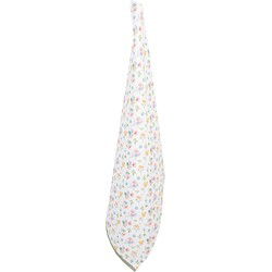 Clayre & Eef Theedoek 50x70 cm Wit Groen Katoen Bloemen