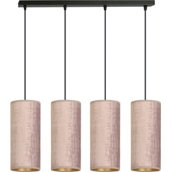 retro hanglamp Rizzo Zwart 4-lichts