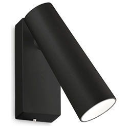 Ideal Lux - Pipe - Wandlamp - Metaal - LED - Zwart
