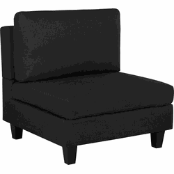 FEVIK - Fauteuil - Zwart - Polyester