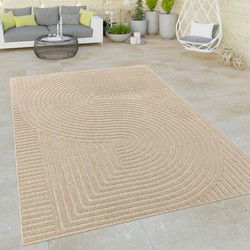 Binnen & Buitenkleed - Vloerkleed Bruliza - Japandi - Beige - 80x150 cm