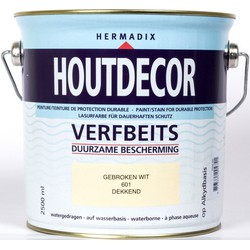 Houtdecor 601 gebroken wit 2500 ml - Hermadix