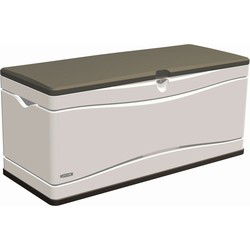 Life-time Kunststof Kussenbox 495L - tuinkist - 61x152x67cm - Lichtgrijs