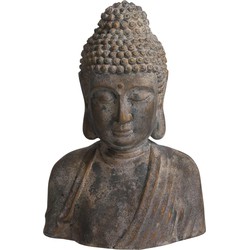 Mica Decorations Deco Object Buddha - 38x23x54 cm - Magnesium - Grijs