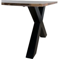 Eettafel Mats 200 cm - x poot - Boomstamblad