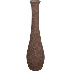 Mica Decorations Vaas Dix - 25x25x99 cm - Gerecycled glas - Donker Bruin