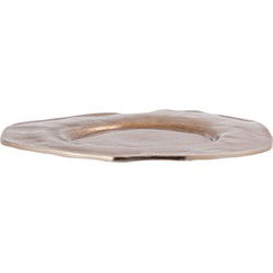 PTMD Plateau Linke - 43x45x2 cm - Aluminium - Goud