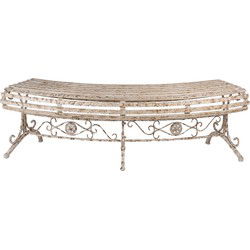Clayre & Eef Tuinbank 157x55x48 cm Beige Metaal