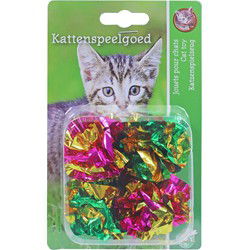 Katten-speelgoed crinkelbal blisterpak a 4st
