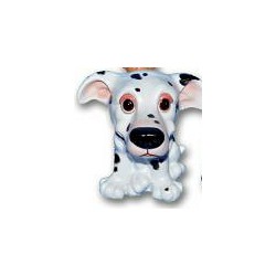 Dalmatier puppy beeldje zittend 13 cm - Beeldjes