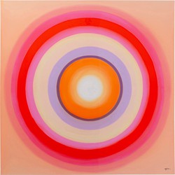 Canvas Tendency Circle Pink 120x120cm