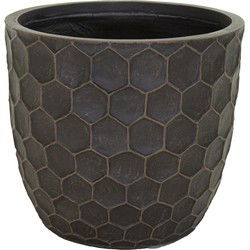 Yara Egg Pot Coffee D39H38 cm bloempot