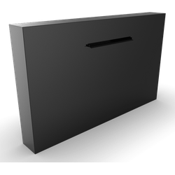 Cascadi Aluminium Watervalelement (naast vijver) Lengte: 2500 Breedte: 250 Hoogte: 1200