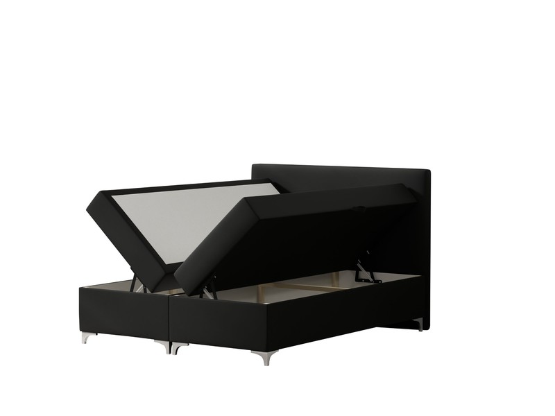 Springcrest® Luxe Boxspringset met Opbergruimte - Bed - 180x200 cm - Zwart - 