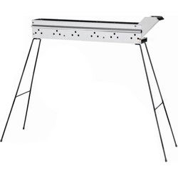 Spiedini - BBQ RVS 80 - Lange, smalle barbecue (80 cm), voor het grillen van saté en spiesjes - RVS