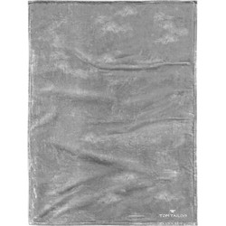 Fleece deken Angorina - Zilverkleurig, Tom Tailor