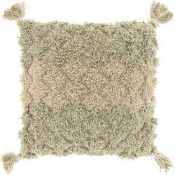 Unique Living - Kussen Beira - 45x45cm - theegroen