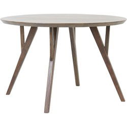 Light&living Eettafel Ø140x76 cm QUENZA acacia hout bruin