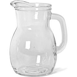 Bormioli Rocco sapkan/waterkan/karaf - glas - 1000 ml - transparant - schenkkannen - Waterkannen