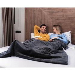 Zydante Home® - Elektrisch warmtedeken - 180x130 cm - Antraciet