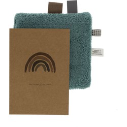 Snoozebaby Snoozebaby Giftset Knuffeldoekje & Geboortekaartje - Smokey Green