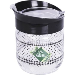 Suikerpot met lepel van glas 350 ml - Voorraadpot