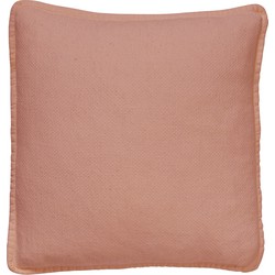 Dutch Decor BOWIE - Kussenhoes 45x45 cm -  gewassen katoen 45x45 cm - Muted Clay - roze - Dutch Decor