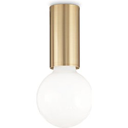 Stijlvolle Ideal Lux Petit Plafondlamp - Messing Afwerking - Sfeervolle Verlichting