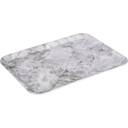 5Five Dienblad/serveer tray Marble - Melamine - creme wit - 33 x 43 cm - Dienbladen