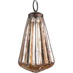 Clayre & Eef Kerstbal  Ø 4 cm Goudkleurig Glas Kerstdecoratie