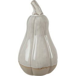 Clayre & Eef Decoratie Pompoen 12 cm Beige Porselein