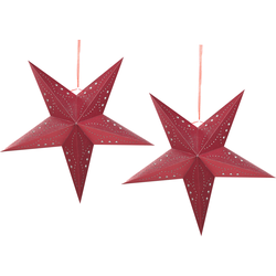 Beliani MOTTI - Wanddecoratie-Rood-Papier
